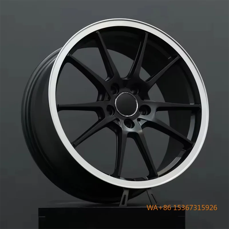 

Forged Alloy Wheel Black White Dual Tone Multi Spoke Polished Rim Edge High Performance Lightweight Durable Various Passenger
