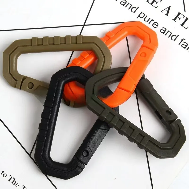 

Tactical Outdoor Mountaineering Buckle D Buckle Camping Equipment with MOLLE Backpack External Hook Plastic Fast Hanging