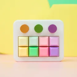 T8 Mini Mechical Keyboard Customized Macro Wired Key-change for OLED MIDI Screen Volume Playback Game Mechanical Keyboard Gift