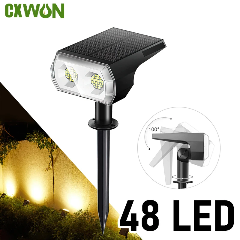 

Solar LED Lights Lighting Lawn Lamp Driveway Landscape for Lighting Spotlight Patio Porch Wall Outdoor Garden Light