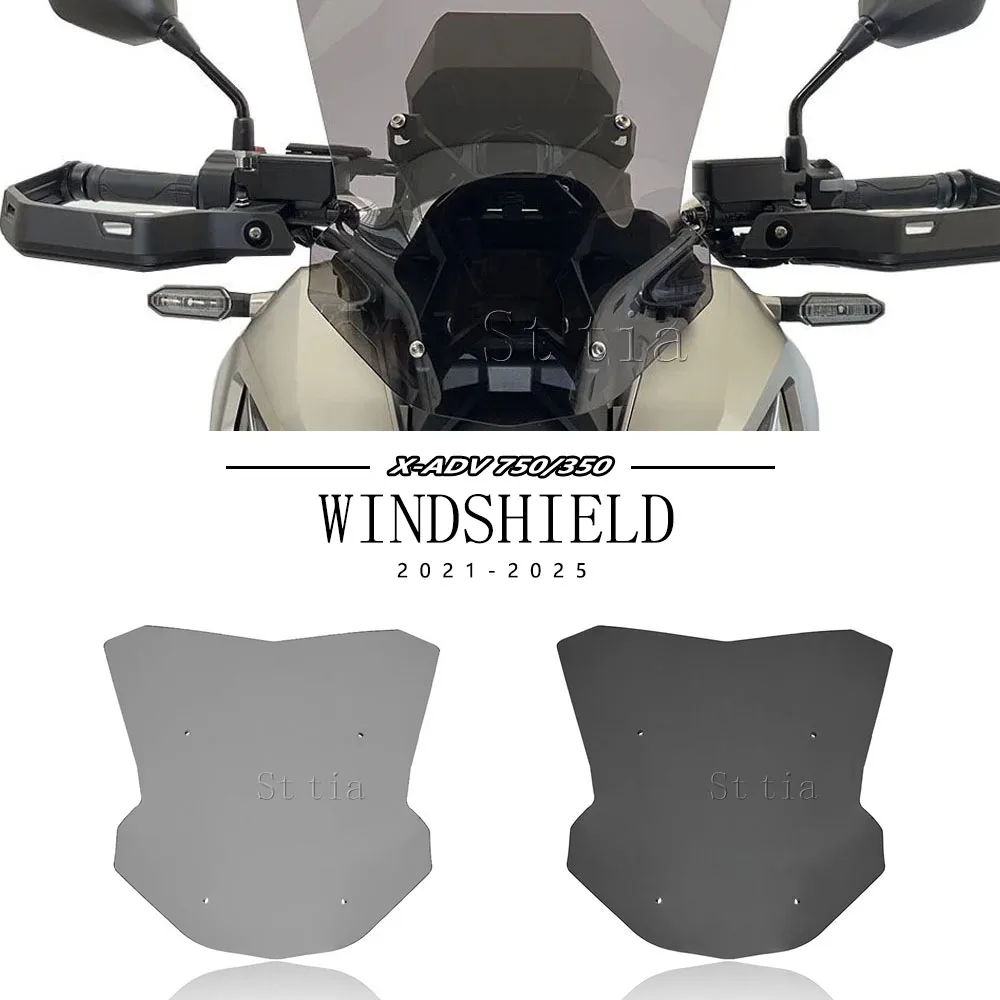 

2025 Motorcycle Windscreen ADV350 ADV750 Front Wind Fairing Deflector Spoiler Windshield For HONDA Adv350 Adv750 2021-2025