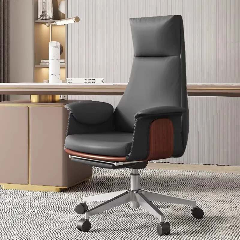 

Эргономичное офисное кресло с поворотным механизмом, дизайнерское, в скандинавском стиле, с подставкой для ног, мобильное, для конференций, модная офисная мебель
