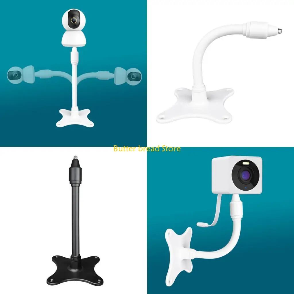 W89C 360 Degree Adjustable Heavy Duty Weatherproof Camera Mounting Bracket For Indoor Outdoor Use With Anti Corrosion Coating