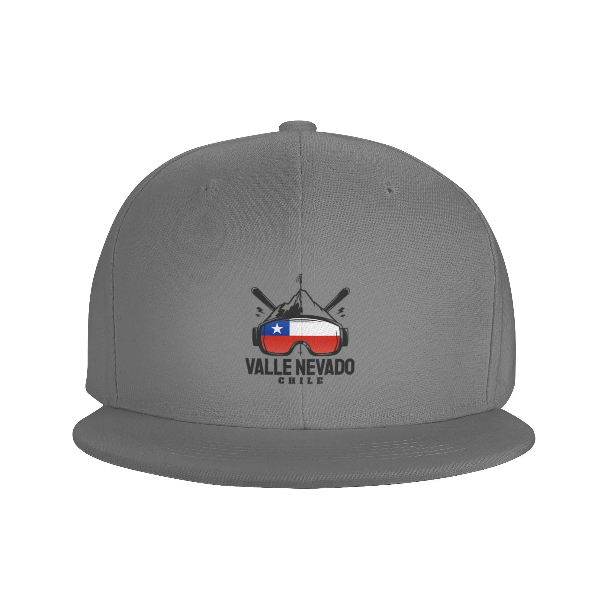 Fashion Valle Nevado Chile Ski Resort Skiing Souvenir Flat Brim Sun Hat  Casual And Relaxed Sun Visor Cap