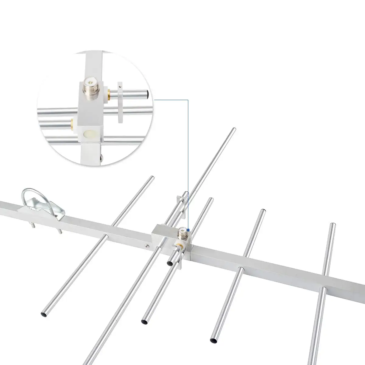 Antena Yagi de Doble Banda HYS, 2m 70CM 144/430MHz 9.5/11.5dBi, Antena Base para Exteriores con Soporte para Yaesu, Midland, Motorola