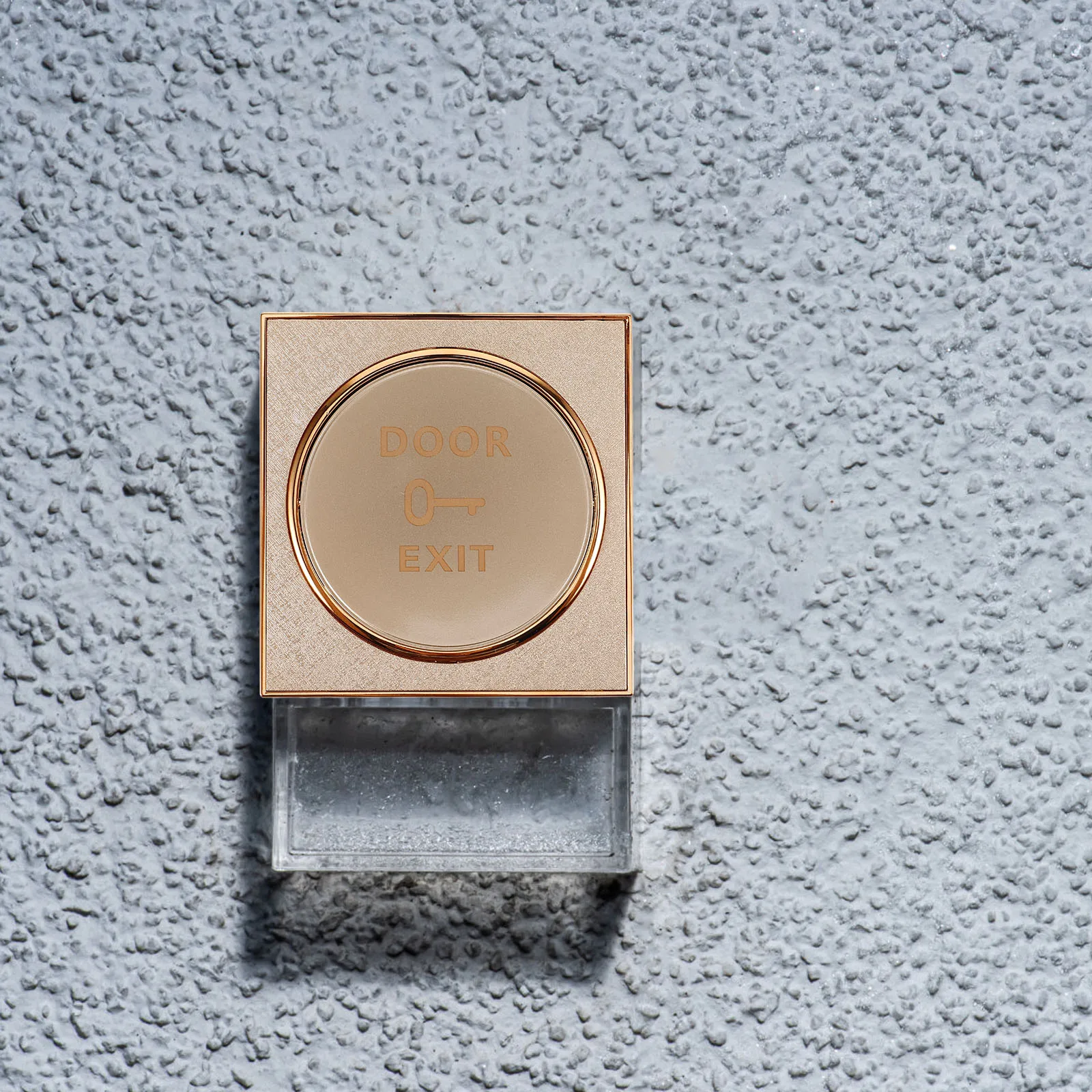 

Push To Exit Button Door Access Control System Wall Panel Cover Plate Accessory Strong Durable Grid Design Exit Wall Push Switch