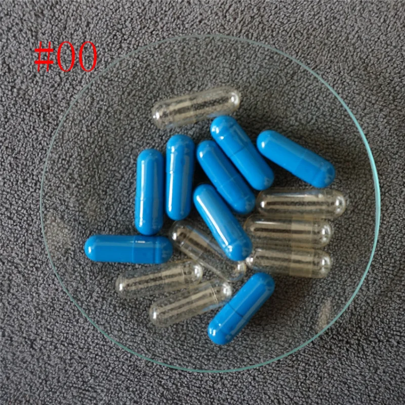 

00# lengthen 1000/5000pcs colored hard gelatin empty capsules, hollow gelatin capsules ,joined or separated capsules