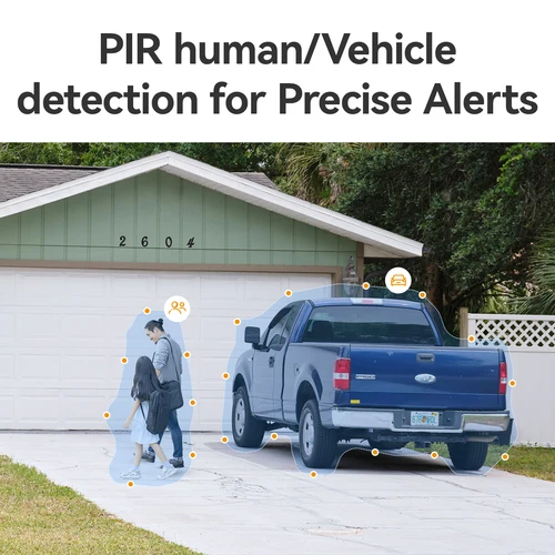 Imagen 2 del producto IMOU Cell PT 2C Kit cámara alimentada por batería cámara exterior seguridad Wifi cámara de vigilancia CCTV PIR detección de vehículo humano