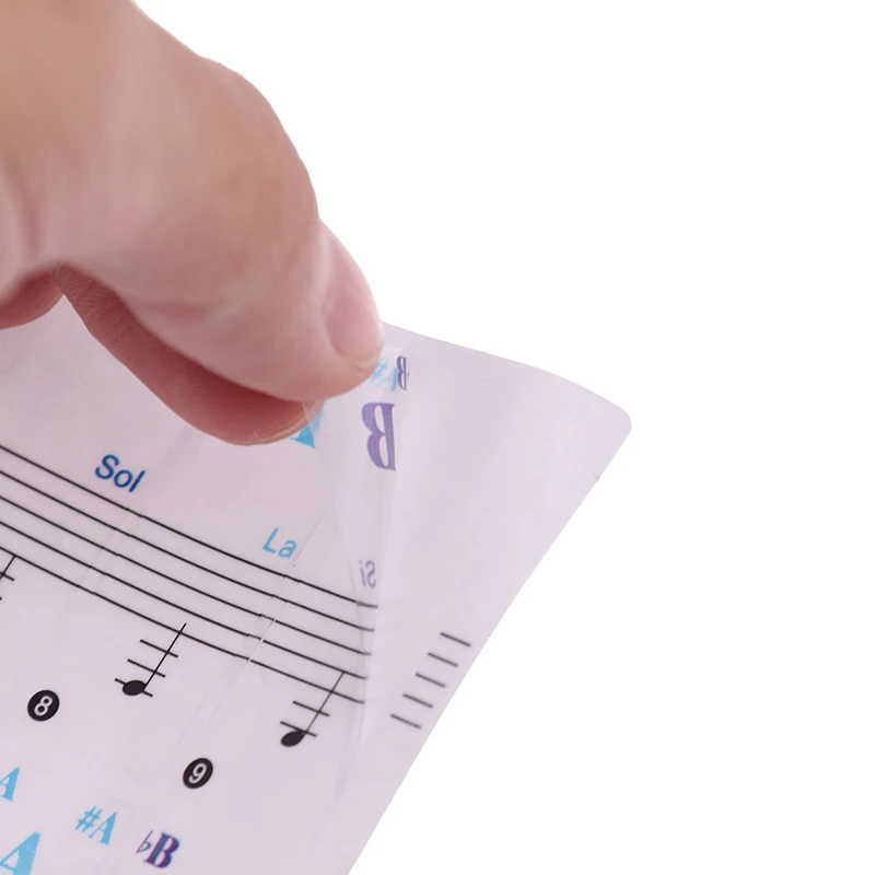 Tastaturnotizen Aufkleber 88/61/54/49/37 Tasten Klavieraufkleber Transparent