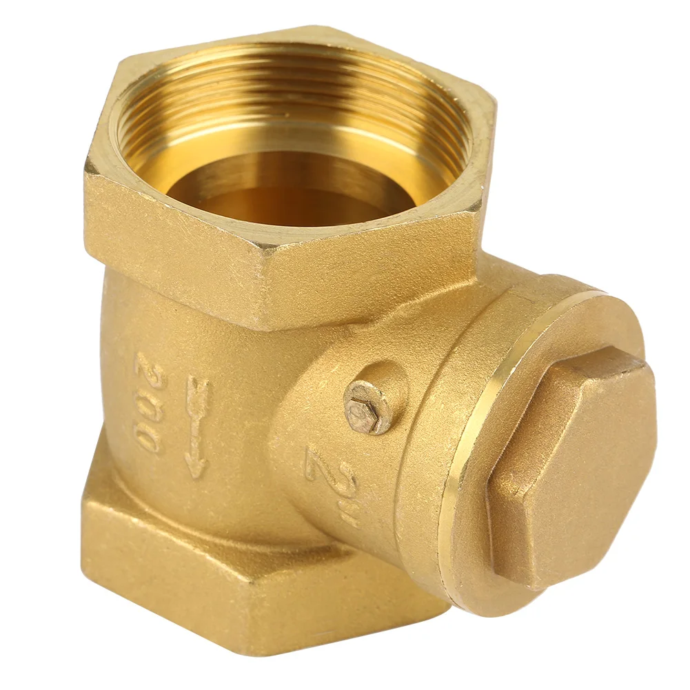 DN50 Check Valve One Way Valve Check Valve DN50 Female Thread Brass NOn return Swing Check Valve 232PSI Prevent  Backflow