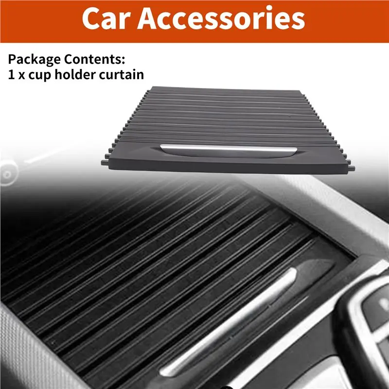 Easy To Use Car Center Console Cover Water Cup Holder Sliding Roller Blind Car Spare Parts Parts For BMW X5 F15 X6 F16 511692519 - view 6
