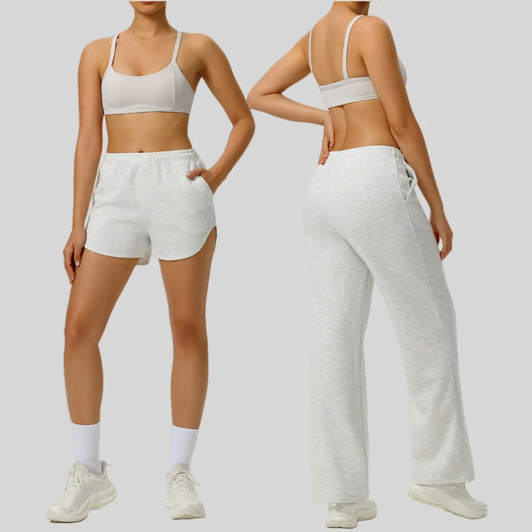 

Свободная куртка на молнии для отдыха, комплект спортивной одежды для фитнеса, спортивной одежды, женские штаны для йоги, свободные штаны, одежда для тренировок, костюм для йоги в тренажерном зале