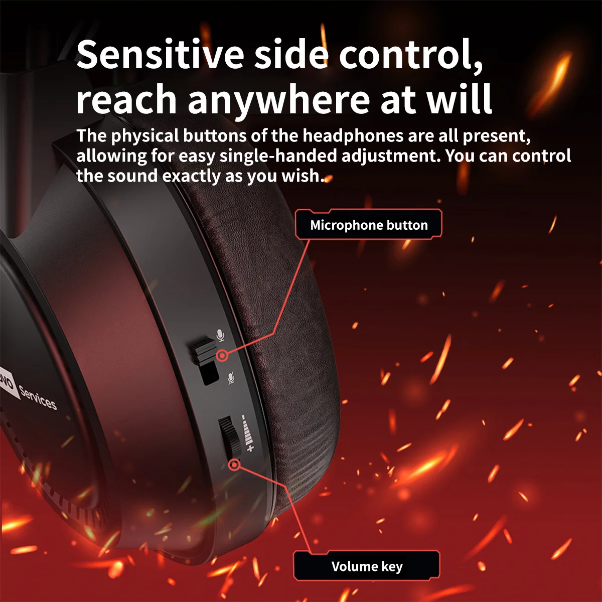 Lenovo Over-Ear Headphones with Microphone, Gaming Headphones, Rgb Lighting, Cool Colorful Lights, Suitable for Desktop and Laptop Computers, Comfortable, Sound-Isolating, and Noise-Cancelling