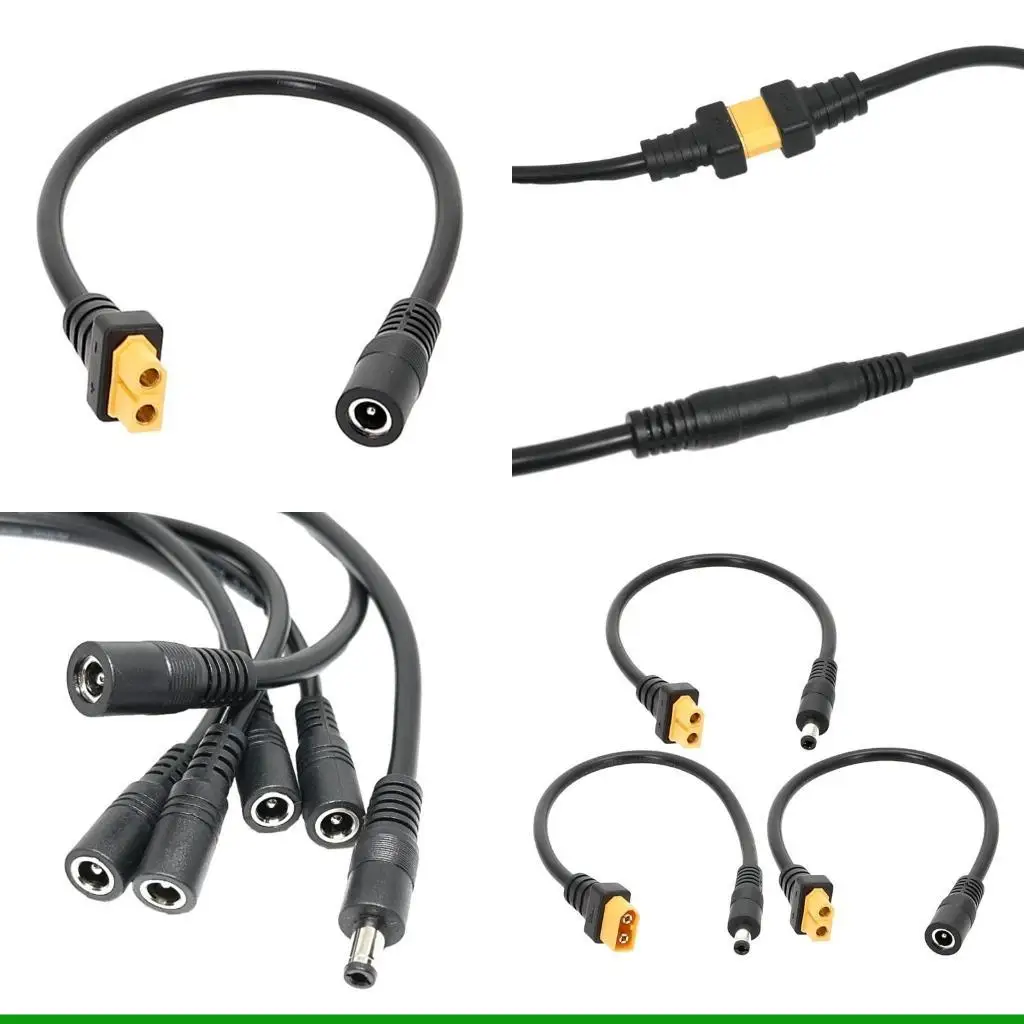 U55C XT60/T Plug Connector to DC5.5mmx2.5mm DC5525 Power Adapter Cable Cord for TS100 TS101 Pine Electric Soldering