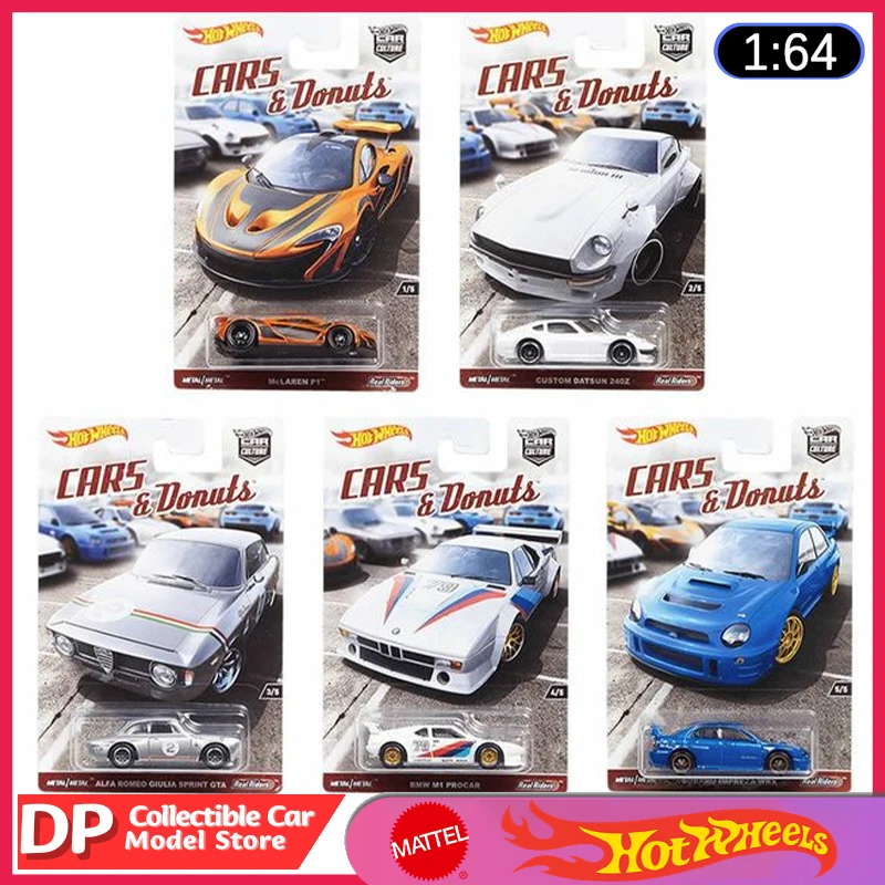 

Hot Wheels Premium Car Culture Cars & Donuts Mclaren Bmw Subaru Datsun 1:64 Scale Die-Cast Vehicle Model Cars 2017