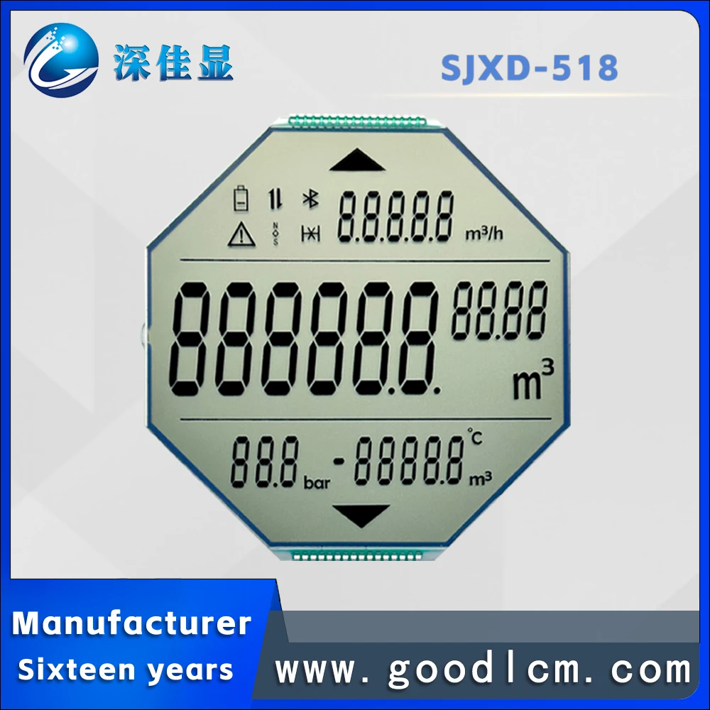 Wholesale customized irregular segment code screen high definition FSTN positive vehicle lcd display Low energy LCD module