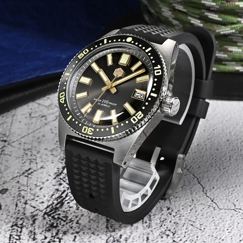 San Martin Official 40mm 62mas V3 Diver Watch For Men Kanagawa