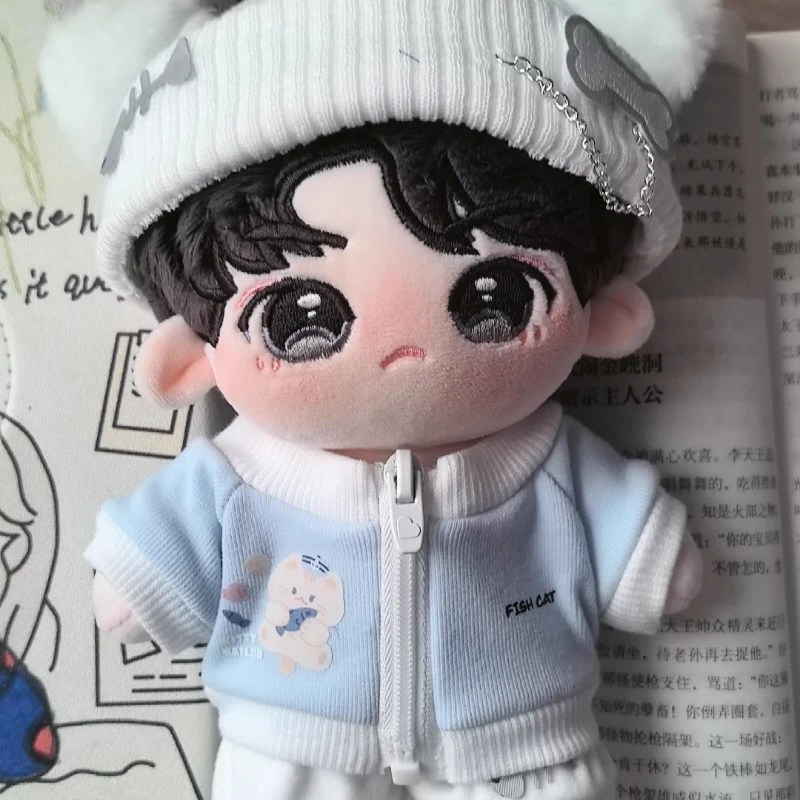 ตุ๊กตาผ้ากำมะหยี่ 20 ซม. ชุดตุ๊กตาผ้าฝ้าย ชุดตุ๊กตาน่ารัก ชุดแต่งตัวตุ๊กตา หมวกตุ๊กตา เสื้อโค้ท ชุดกีฬา ชุดแต่งตัวตุ๊กตา ของขวัญสำหรับเปลี่ยนชุดตุ๊กตา