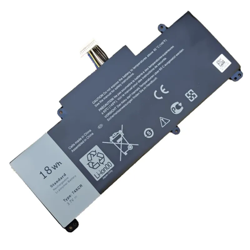 Imagem -03 - Bateria do Portátil 74xcr para Dell Local Pro 5830 074xcr T01d Vxg6 X1m2y Tablet Série 3.7v 18wh