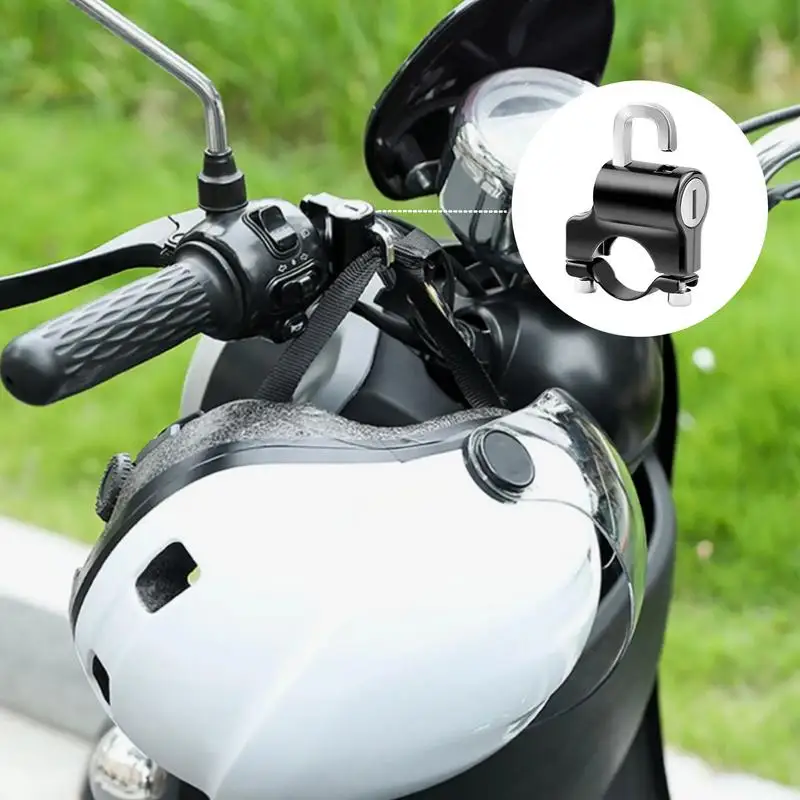 Motorcycle Hat Lock multifunctional electric Bike Anti Theft helmet lock Heavy Duty Handlebar Lock Motorbike Safety Accessories