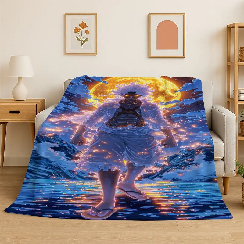 Classic Anime One P-Piece Cartoon Zoro Soft Flannel Throw Blanket,Cozy Blanket for Bed,Couch,Sofa,Bedroom,Living Room,Travel