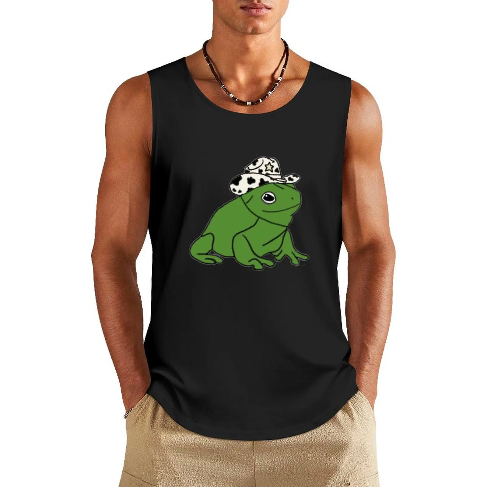 Cowboy Frog Tank Top Muscle fit t shirts