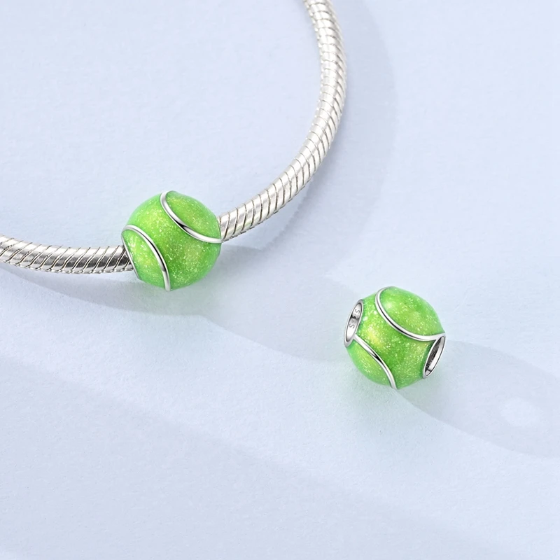Original 925 Sterling Silber Charms Perle Zirkonium Mond Sterne Flugzeug Fußball Löwe Anhänger Passend für Damen Armband Schmuck Geschenk – Detail 36