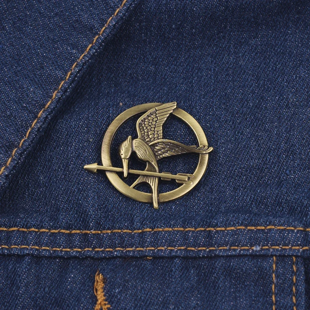 Fashion Trendy Jewelry The Hunger Games Popular Punk Vintage Style Birds Brooches Universal Costume Jewellery Accessories