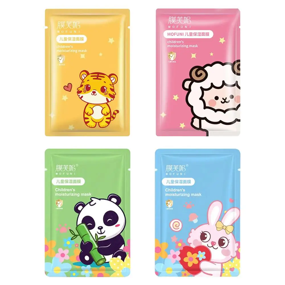 Children's Fruit Cartoon Mask Hydrating Moisturizing Gentle Nourishing Cartoon Animal Face Mask Cute Skincare Gift for Women