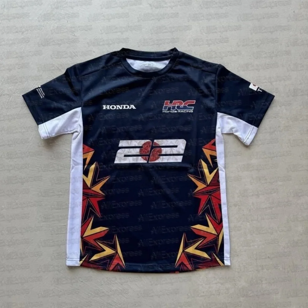 

Honda Summer Off-Road Motorcycle Riding T-Shirt Quick Drying Breathable Short Sleeve Sport For Men And Women Riding T-shirt Tops