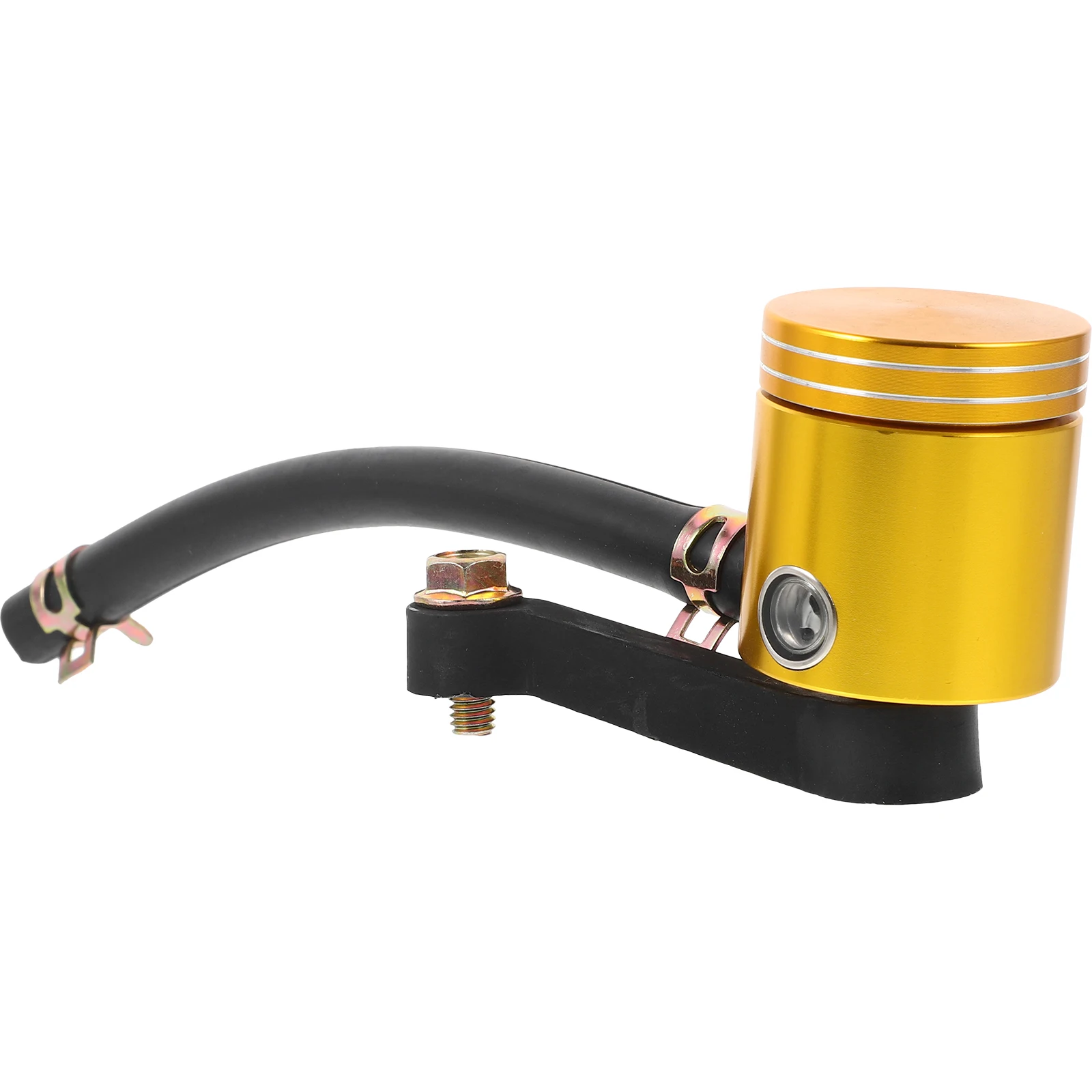 

CNC Brake Oil Cup Motorcycle Brake Fluid Reservoir Black Aluminum Alloy 1 Set Lightweight Durable Auxiliary Fuel Tank Motorcycle