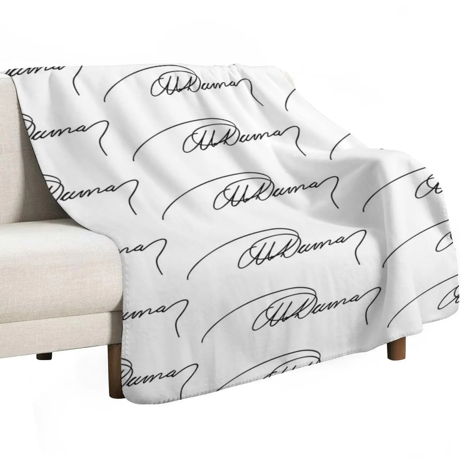 Signature of Alexandre Dumas Throw Blanket Loose Polar bed plaid blankets ands Blankets For Baby Sofa Throw Blankets