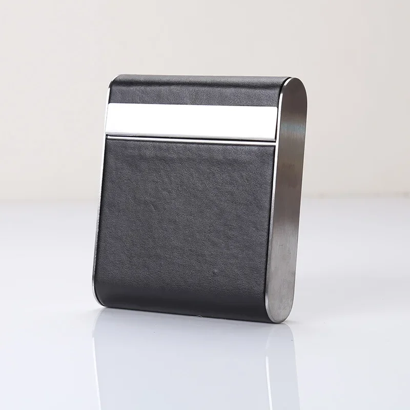 Leather 20pcs Cigarette Container Case Bank Card Cigarette Box Tobacco Holder Mini Storage Box Father Male Friend Lover Gift Men