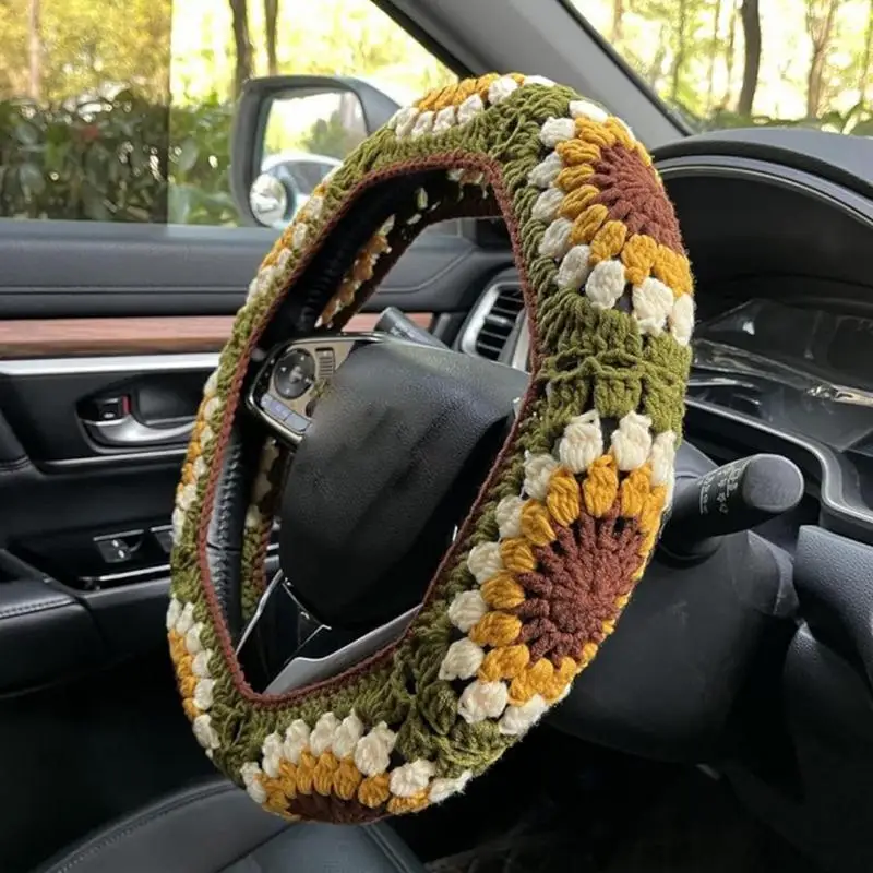 Sunflower Steering Wheel Cover 3
