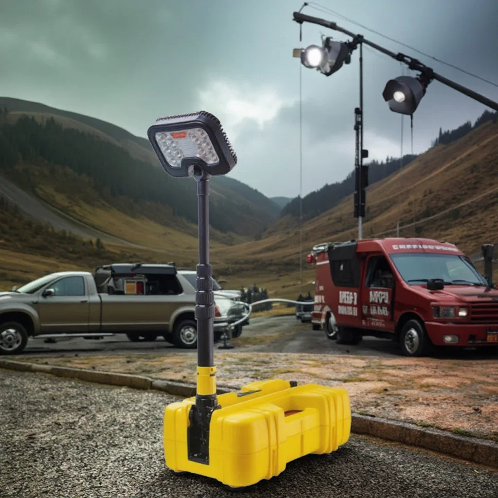 2026 Portable Rechargeable LED Work Light GF308 Professional Lighting for Remote Areas Emergency Light