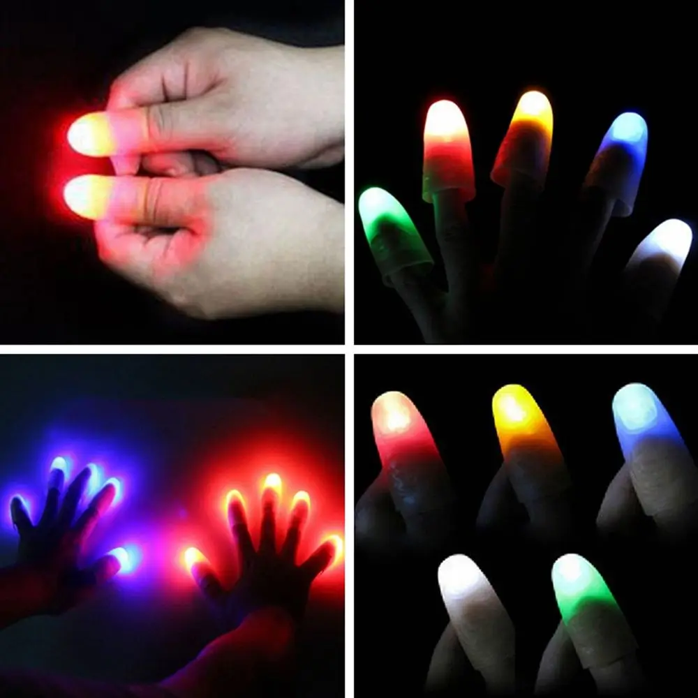 1 Pc Luminous LED Glow  Finger Light Induction Light Flashing Fingers Light Up Thumbs