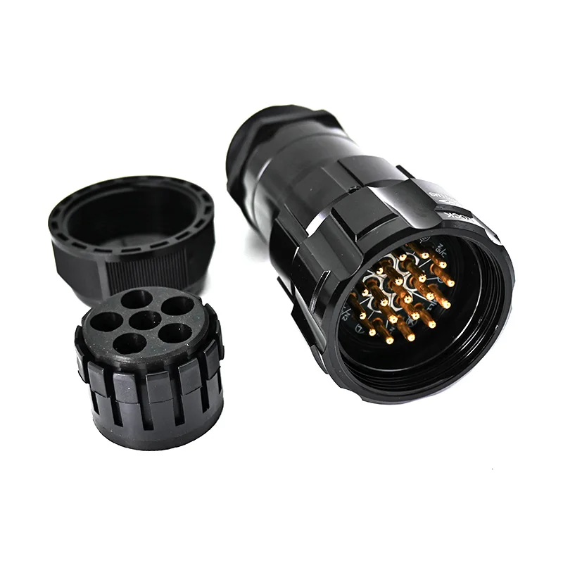 19 Pin Socapex Splitter Connector 6 Way Male Female Soca Break Fan In Out Multipin Plug for 6 CH 2.5mm2 Cable