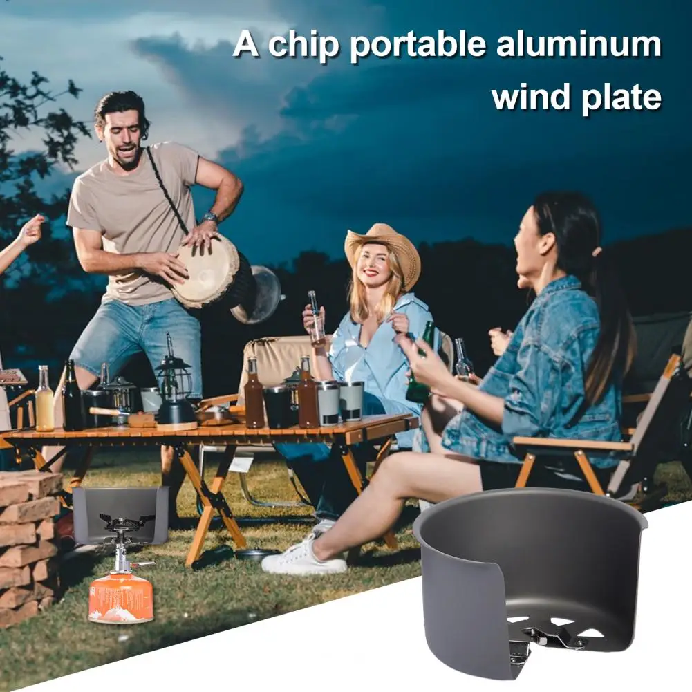 Picnic Stove Windscreen Durable Camping Stove Windscreen for Outdoor Cooking Lightweight Gas Stove for Hiking for Conditions