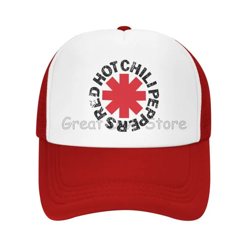 Boné de beisebol com estampa de pimentão vermelho quente pimentas legal engraçado boné de malha respirável ao ar livre verão chapéus de sol unissex chapéu snapback ajustável