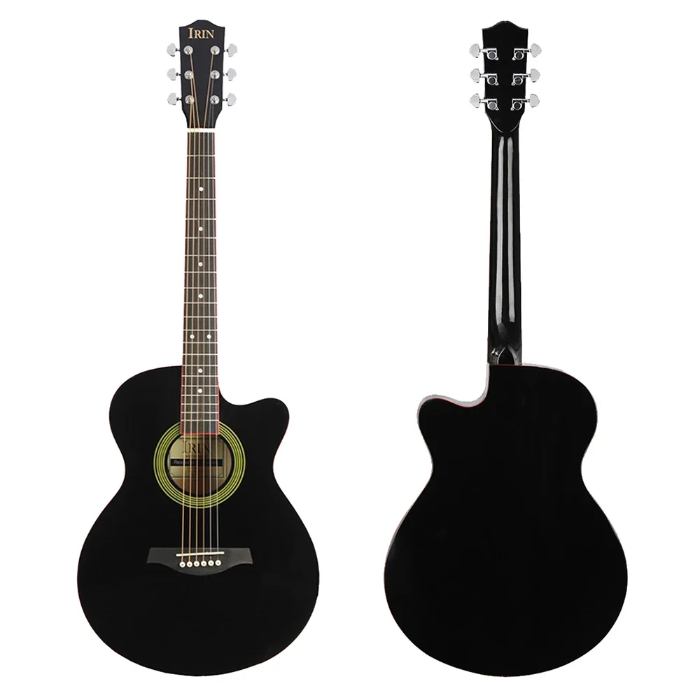 IRIN 6 Strings 40 Inch Acoustic Guitar 21 Frets Maple Body Folk Guitar Guitarra With Bag Capo Tuner Guitar Parts & Accessories