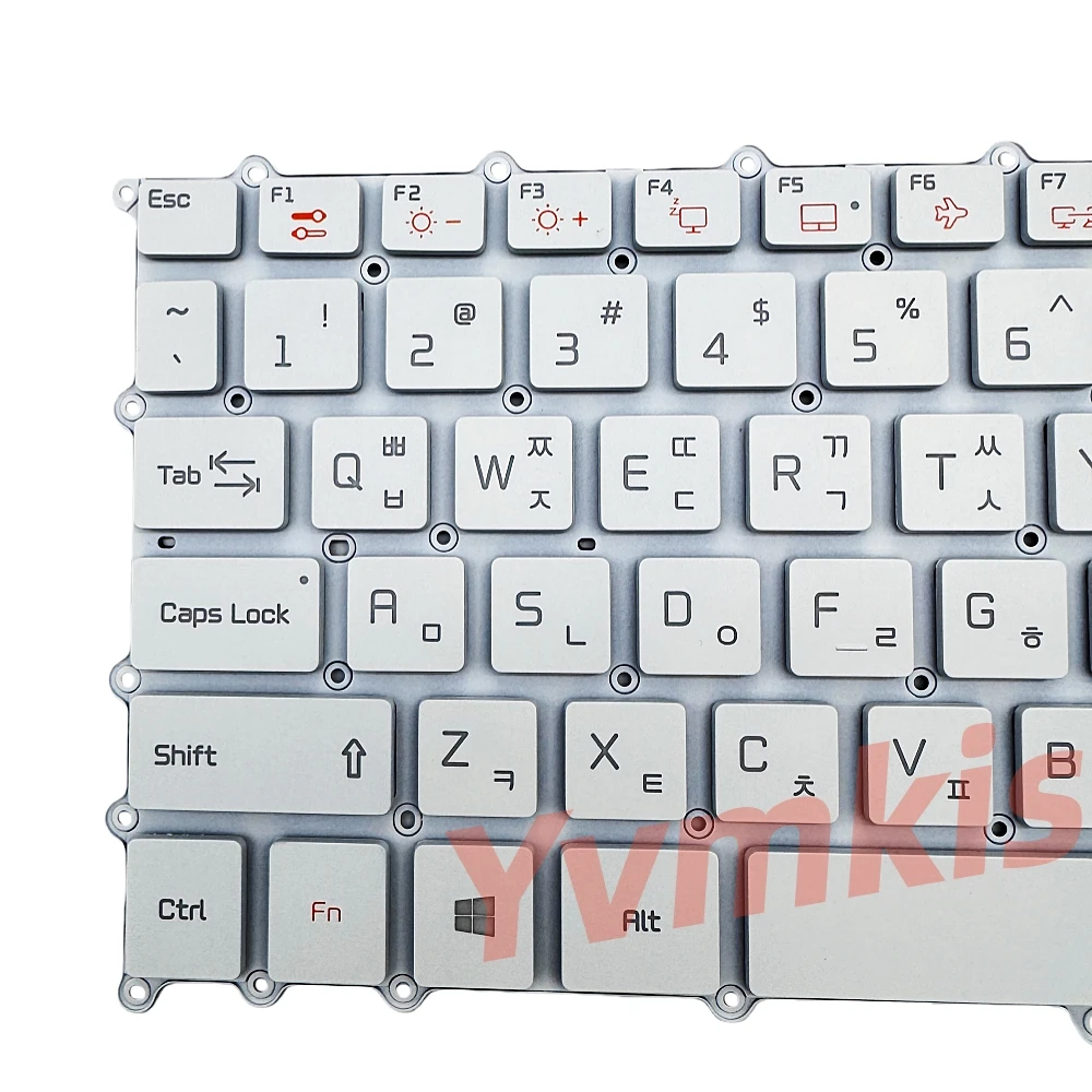 Korean KR White Backlit Laptop Keyboard For LG Gram 13Z980 13Z990