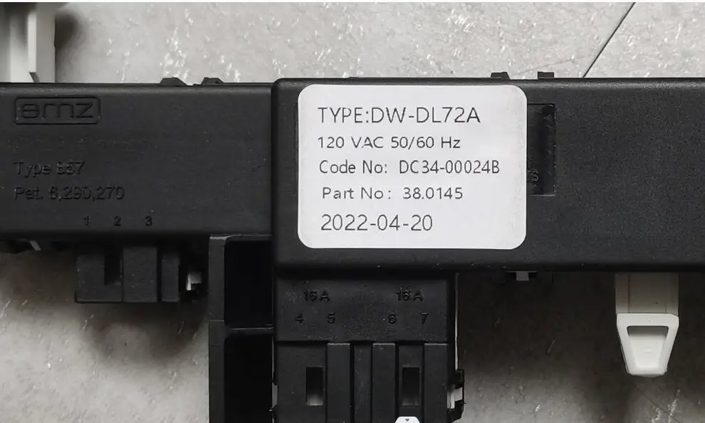 جديد لسامسونج غسالة قفل الباب تأخير DW-DL72A DC34-00024B 110 فولت-127 فولت التبديل قفل الباب الإلكتروني