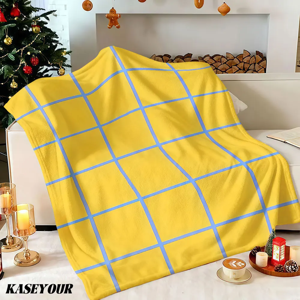 Lemon Sky Winter Summer Flannel Blanket Throw Fleece Soft Fuzzy Plush Cozy Fleece Blankets for Sofa Ideal Gifts