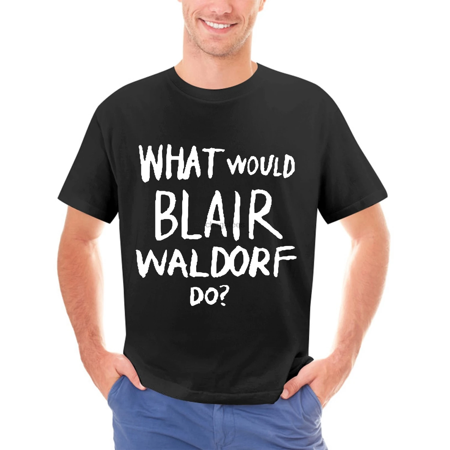 WHAT WOULD BLAIR WALDORF DO T SHIRT FASHION CHUCK BASS TOP SWAG (BLAIRTSHIRT)