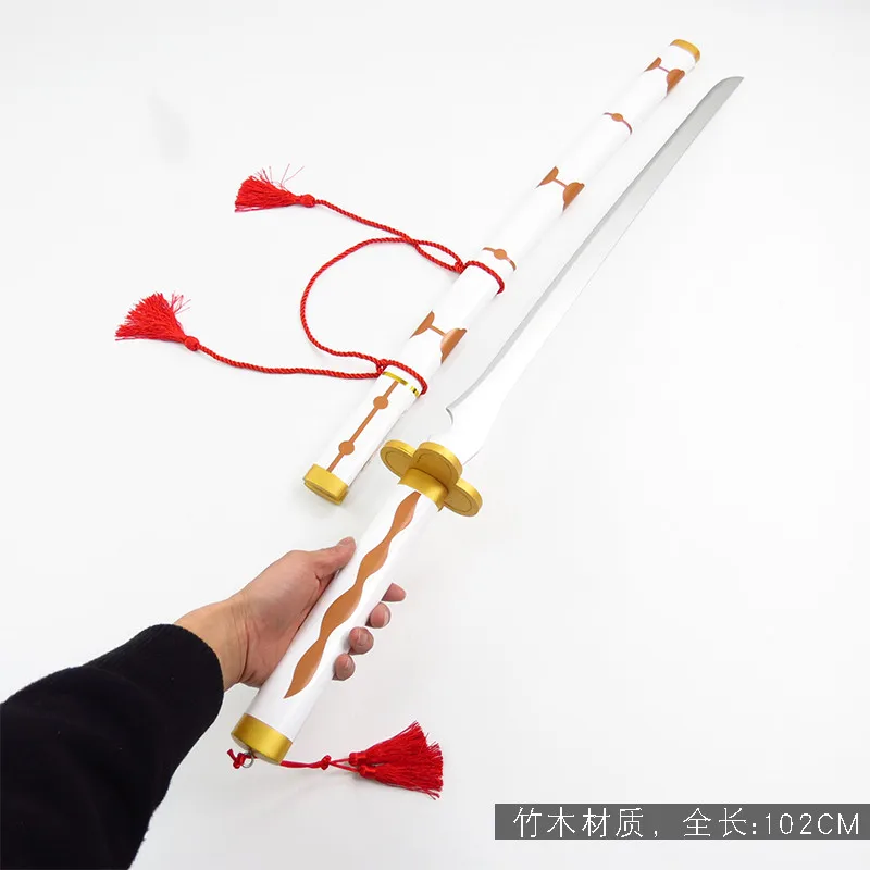 Anime Toilet-bound Jibaku Shounen Hanako-kun Minamoto Teru Cosplay Prop Wooden Sword Stage Performance Props for Christmas Party
