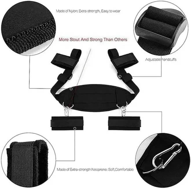 

BDSM Restraints Sex Cuffs Toy Bondage Set Fetish Bed Kits for Beginners Toys