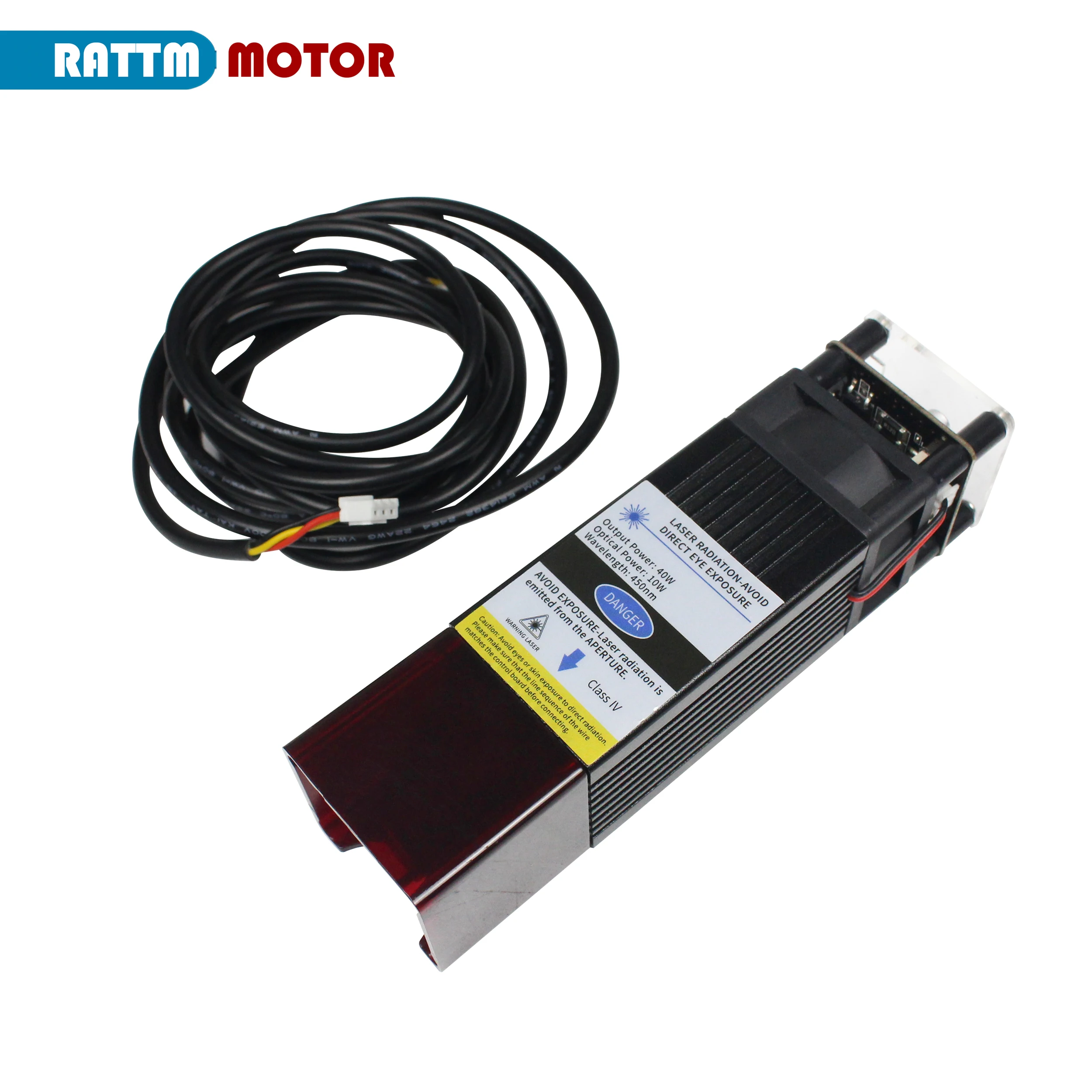 20w 40w מודול לייזר דחוס ספוט 12v 450nm מודול לייזר כחול סגול עבור נהג חריטה מכונת חריטה tl/pwm