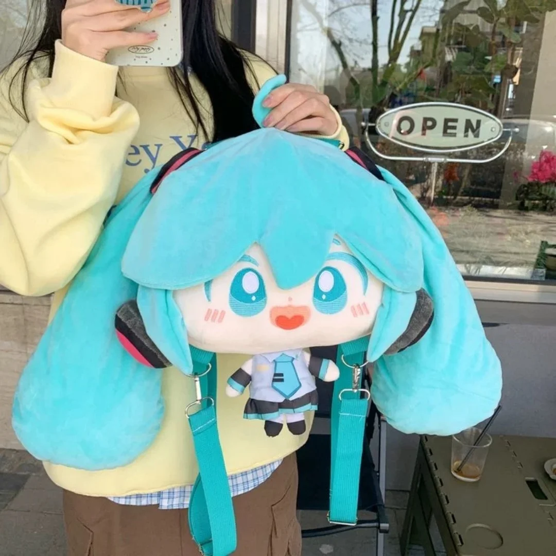 Anime giapponese simpatico cartone animato ragazze a tracolla bambola cartone animato zaino borsa per studenti borsa per cuscino borsa per il dolore serie borsa per bambola di grande capacità