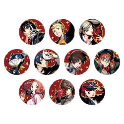 P5 Anime Ryuji Anne Yusuke Makoto Futaba Akechi Haru Joker 58mm Metal Badge Brooch Pins