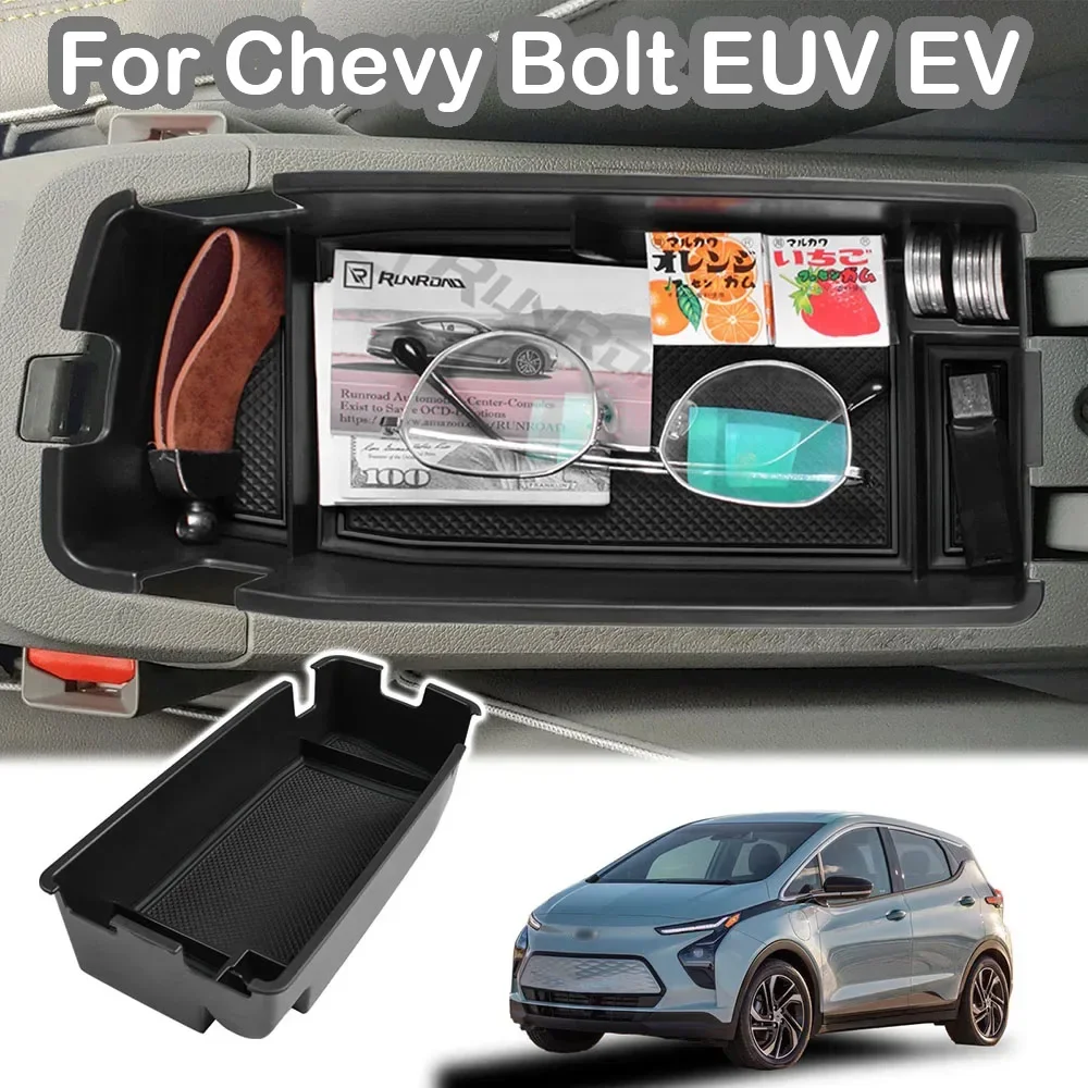 

Center Console Organizer For Chevy Bolt EUV EV 2022 2023 Car Holder Armrest Storage Box Insert Tray Tidying Car ABS Accessories